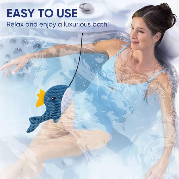 2-pak Spa Svamp Olieabsorberende - Hval - Til Jacuzzi & Swimmingpool