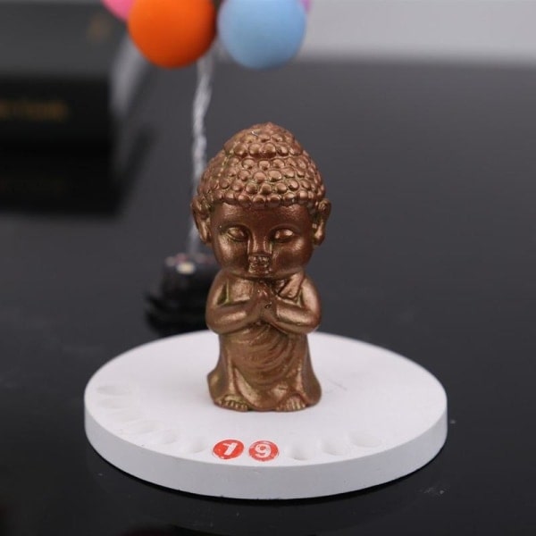 Ljusformar Ljus Stearinljus DIY Gjutformar i Silikonform Buddha