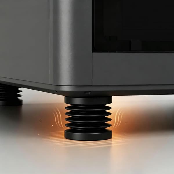 4-pak tilbehør Anti-vibrationsfødder til Bambu Lab-printer, højtemperatur silikone støddæmper til X1/X1C/P1P/P1S 3D-printer