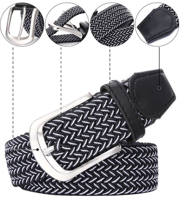 #Tygband i hålfri design stretch stickat bälte 110CM#_tfrf