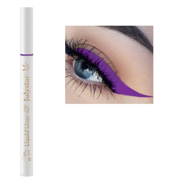 2. flytande eyeliner eyeliner penna LILA Purple