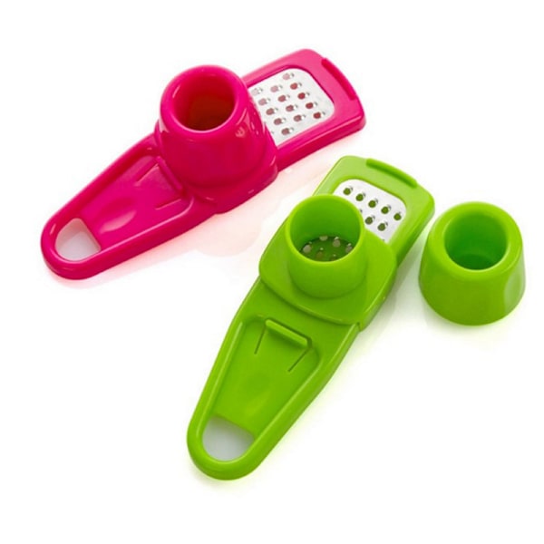 2 st Garlic Presses, Rostfritt Stål Vitlökspress, Rostfritt Stål