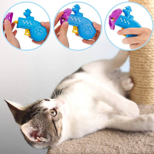Kattleksak - Roliga interaktiva leknivåer - Kattleksaker med 5 färger för att möta Kittys jakt