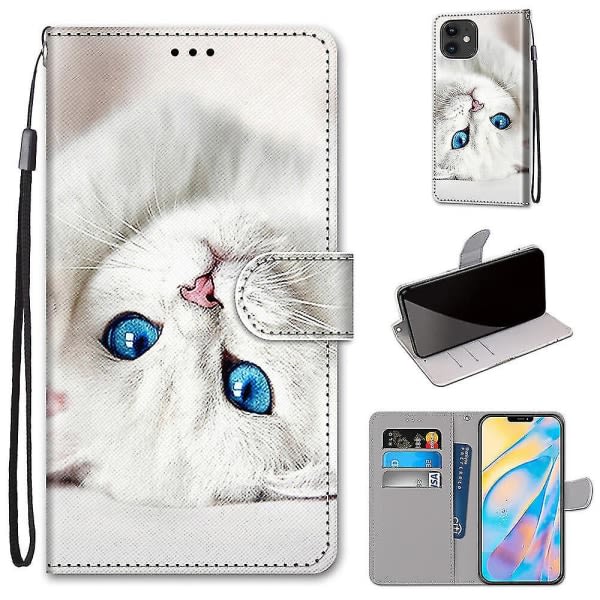 Kompatibel med Iphone 12 White Cat case null ingen