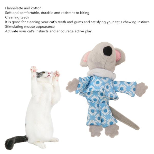 Catnip Leksak för Katter, Interaktiv Tugg Leksak för Husdjur, Bittålig, Minskar Uttråkning, Tugg Leksak för Katter Blue