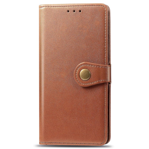 Kotelo Samsung Galaxy Note 20:lle Etui Cover Retro Flip Wallet Magnetic Bumper Flip Protective - Ruskea null none