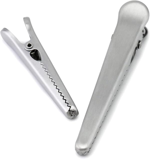 Förslutningsklämmor i rostfritt stål - Köksförsegling - 10-pack - 8cm & 11,5cm