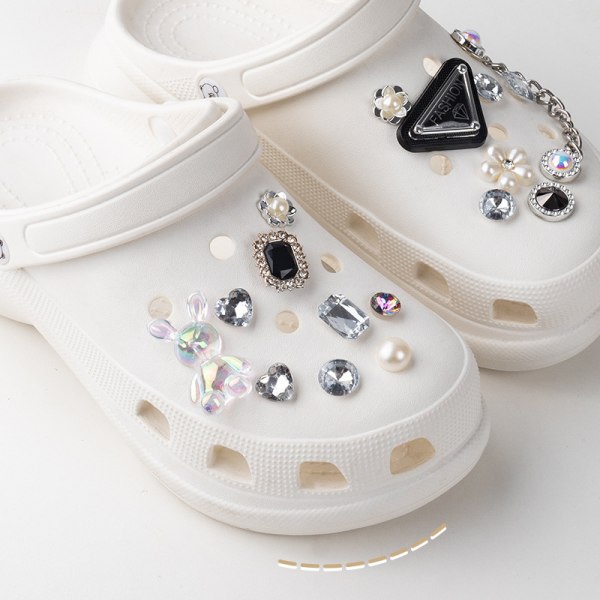 20 stycken 3D Clog-sandaler Ornament, Skoberlocker, Söta Skoprydnader