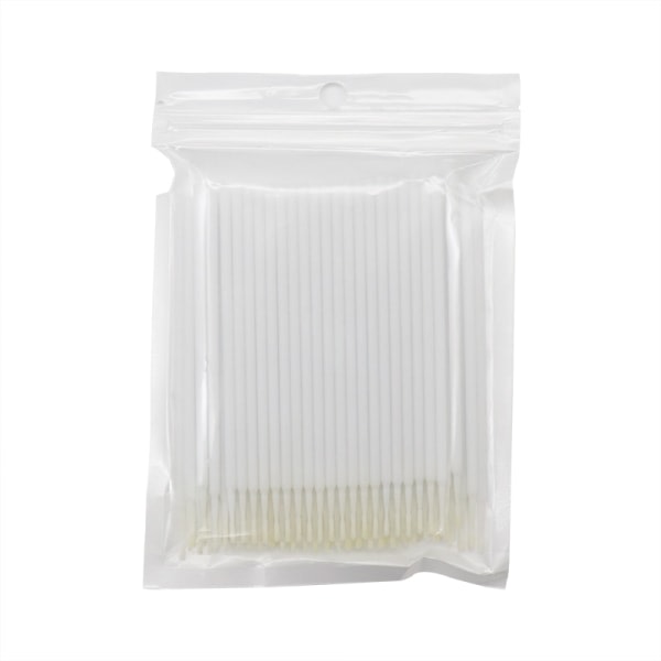 100-Pack Micro Brushes Engangsborstar for ögonfransapplikator D hvit
