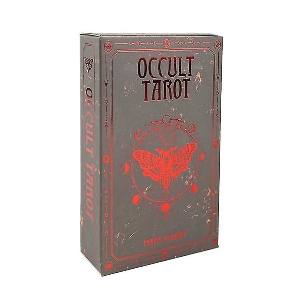 Ockulta Tarot Divination Set Deck Oracle Card Familjefest Spela brädspel Solomonic Ancient Magickal Grimoires78st Tt66 zdq