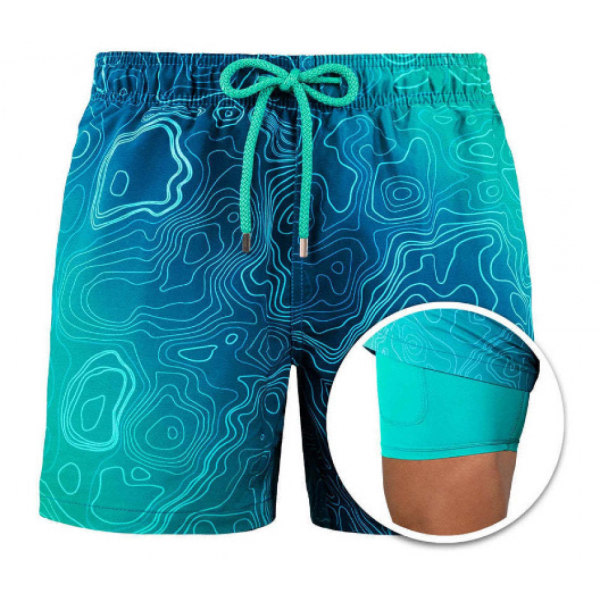 Badbyxor for män Simshorts Board Shorts Quick Dry Beach Shorts-DK6015 zdq