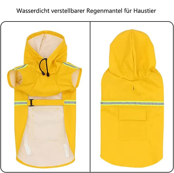 Adventure-Ready Raincoat: Soft Inner Cotton Mesh Layer & Reflective, Ensures Comfort & Visibility (Yellow)