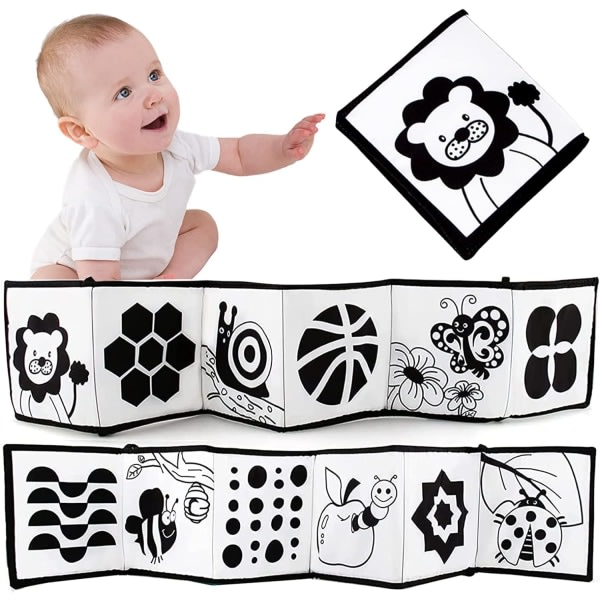 CDQ Baby Cloth Book, Dubbelsidig Cloth Awareness Book, Perception Learning Toys