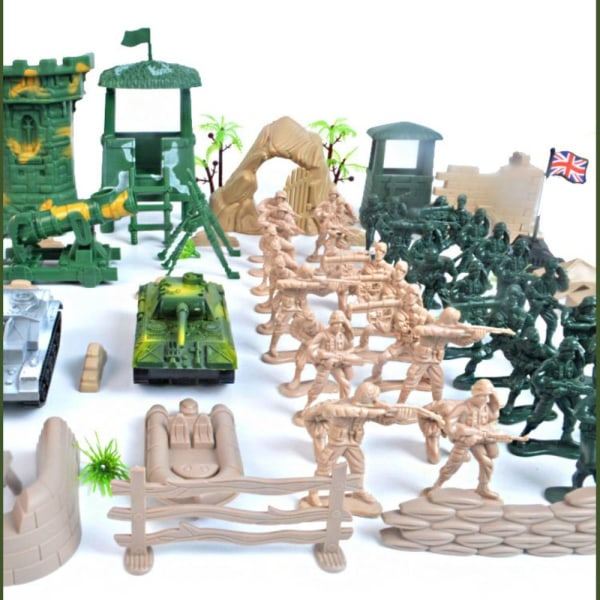 100 st Militär leksaksmodell Militär lekset Soldatmodell 100PCS