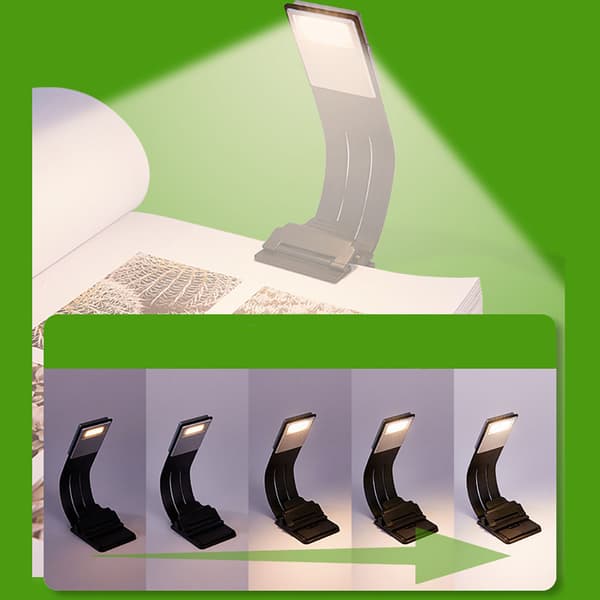 Boklampe med 3 justerbare lysmoduser og USB-lading_tfrf
