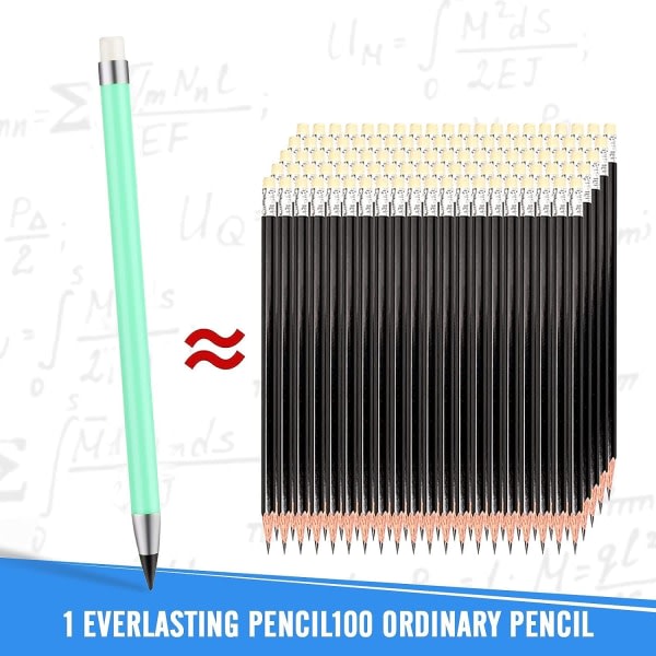 CDQ 6st med suddgummi Obegränsat skrivande Bläckfria pennor för navetta Vuxna Studenter Konstnärsteckning (15,7 cm)