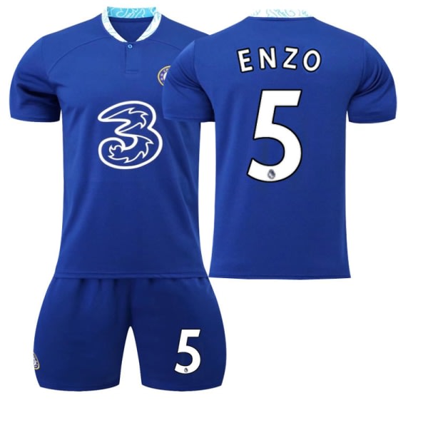 Chelsea VM Hemma Kit ENZO nr 5. Barn #5 Kis 22（120-130CM） #19 Kis 22（120-130CM）