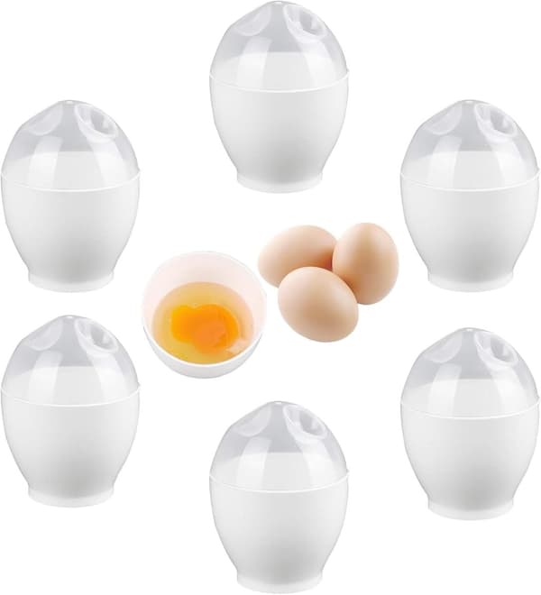 6-delad mikrovågsugn mini snabb äggkokningskopp Lämplig frukost