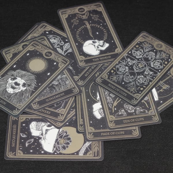 Ringblomma Tarot Card Dark Wind Carlo Card Skull Board zdq