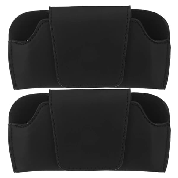 2 stk Solbrilleholder Multifunksjonelt Bil Solbrilleetui 2x 2x