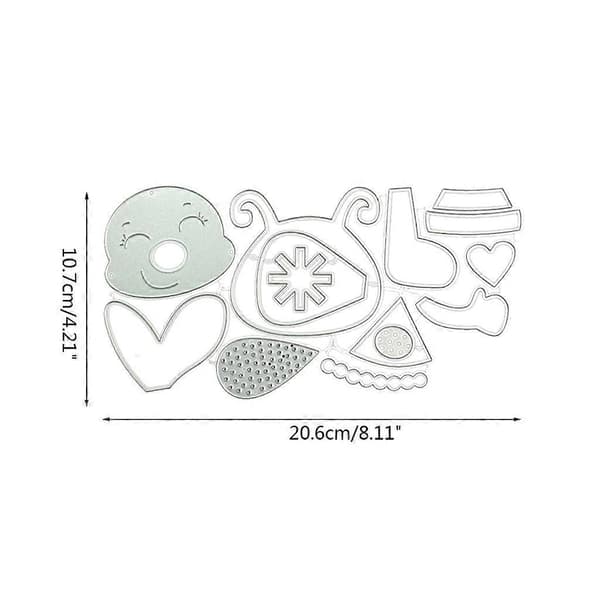 Julbi Metall Stansformar Schablon DIY Scrapbooking Dekorativ Prägling_tfrf