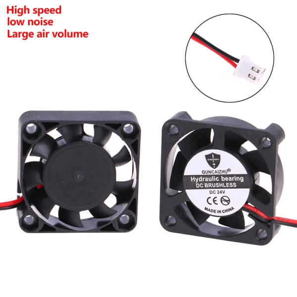 4010 24V Tyst kylfläkt Super Tysta fläktar för Ender Black 24V