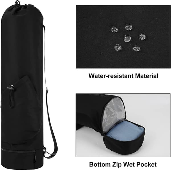 Large Waterproof Yoga Mat Bag - For Yoga & Exercise
