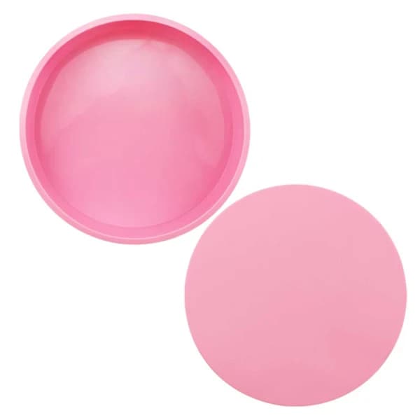 Stor rund silikonbakeform - Rund kakeform rosa_tfrf