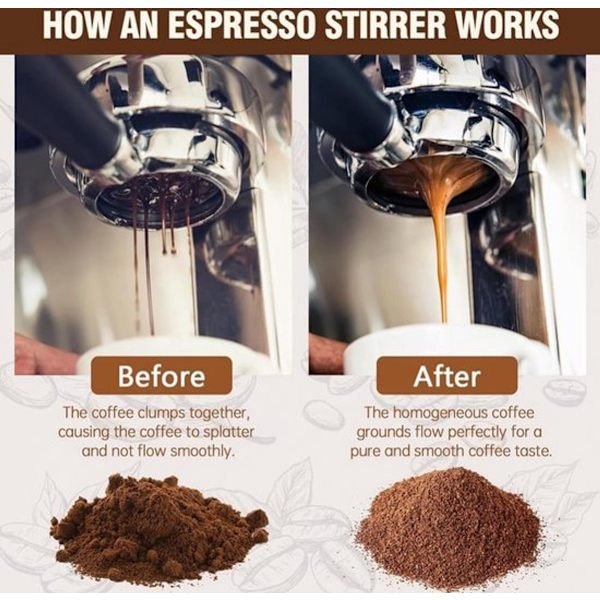 Kaffe- og espressostøder - ø 51 mm - Støder til presning af malet kaffe - Presning af malet kaffe - Fremstillet af rustfrit stål - Kaffedispenser ...
