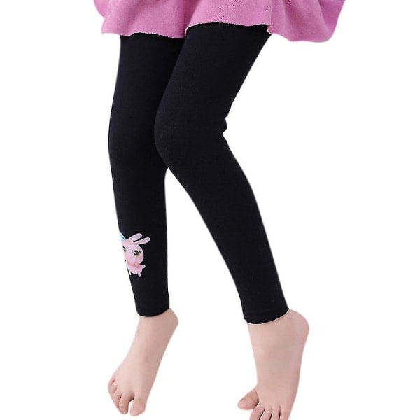 2-12 år Flickor Unicorn Tryckta Skinny Leggings Byxor Svart Black