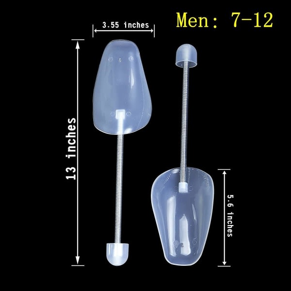 10 par plastskotrær for menn (hvite)