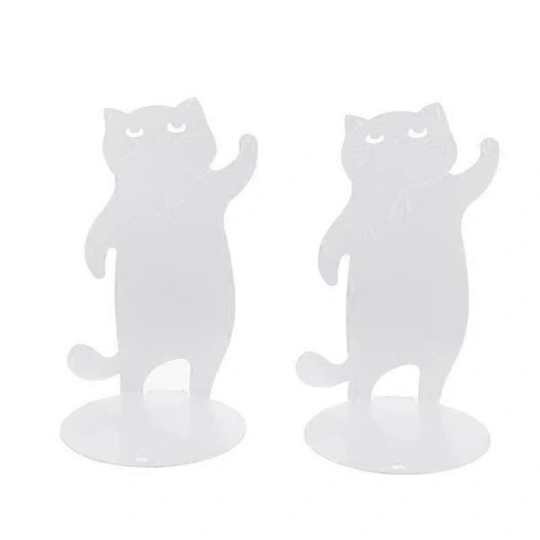 1 Pair Cat Shaped Bookends - c