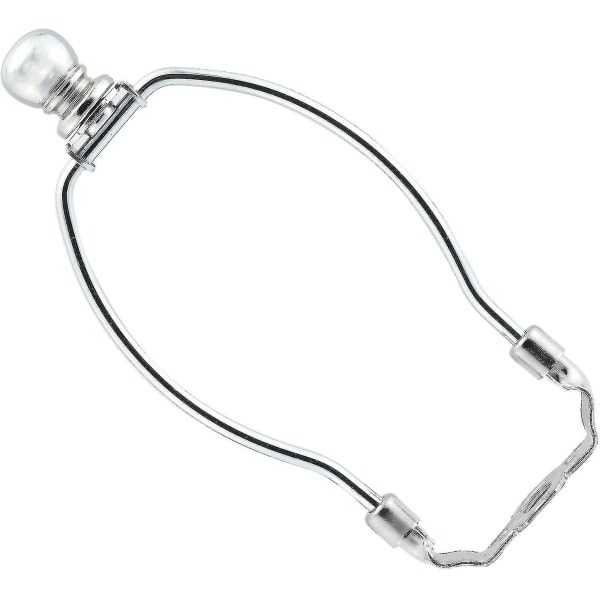 1-pakke 8/9/10 tommer lampeskærm Harpholder DIY belysningstilbehør Hornramme Lampskærm Beslag til bord-/gulvbelysning (sølv)（6 tommer）