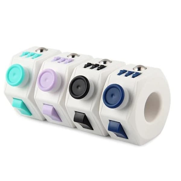 Fidget Rings Leksaker Pop it Kub Vit+ Svart Vit+ Svart Vit+ Svart