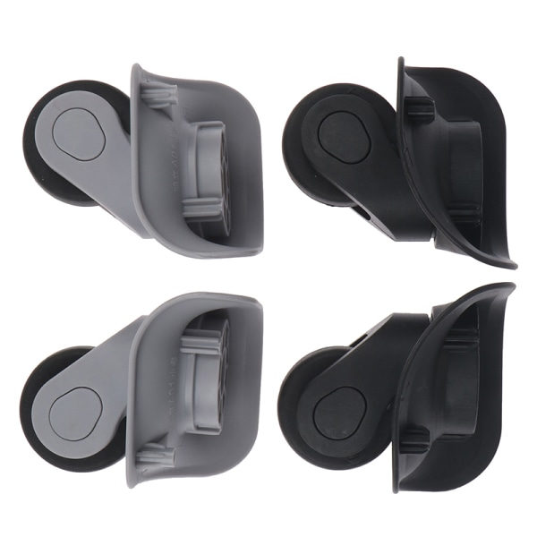 1 par A08 reservehjul med svingbare, støjsvage dobbelthjul 4（small gray）