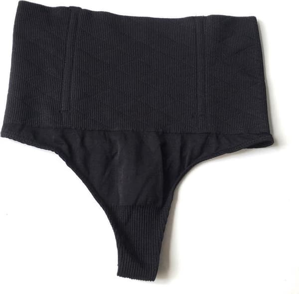 Høy midje stringtruse - Shapewear - Svart - Størrelse XL