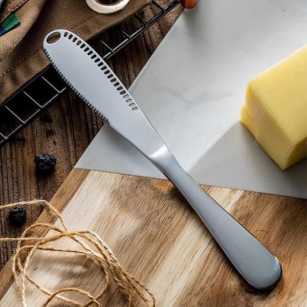 Sæt med 3 smørknive i rustfrit stål