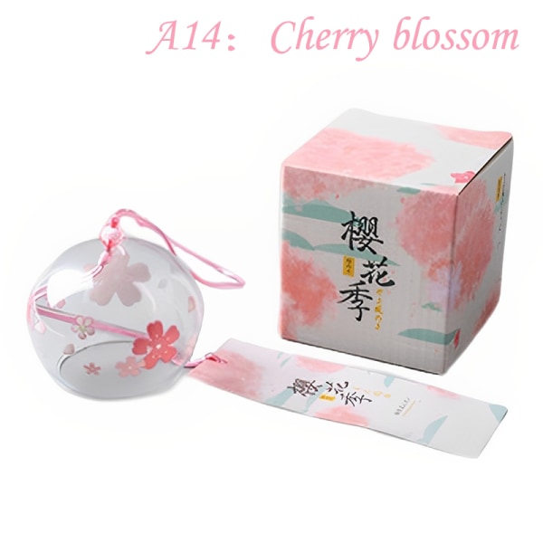 Tuulikello Sakura m?nster Tuulikellot K?sintehty lasi Furin Hem A14 A14