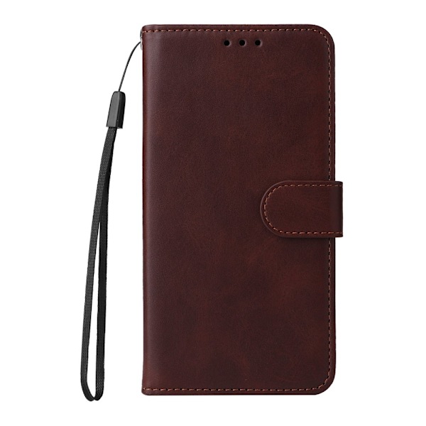 SKALO Xiaomi Redmi 14C PU-Lær Lommebokdeksel - Flere farger Brown Brun