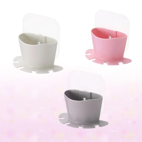 Toothbrush Wall Mount Self-Adhesive Holder for Bathroom Organization