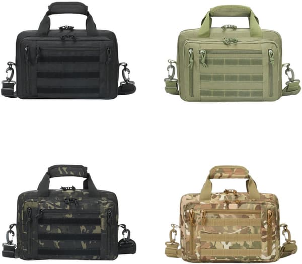 Udendørs Organizer Taske, 600D Polyester, Vandafvisende, Lynlåslommer, Camping Og Rejser, Sort, 35 x 24 x 14 cm
