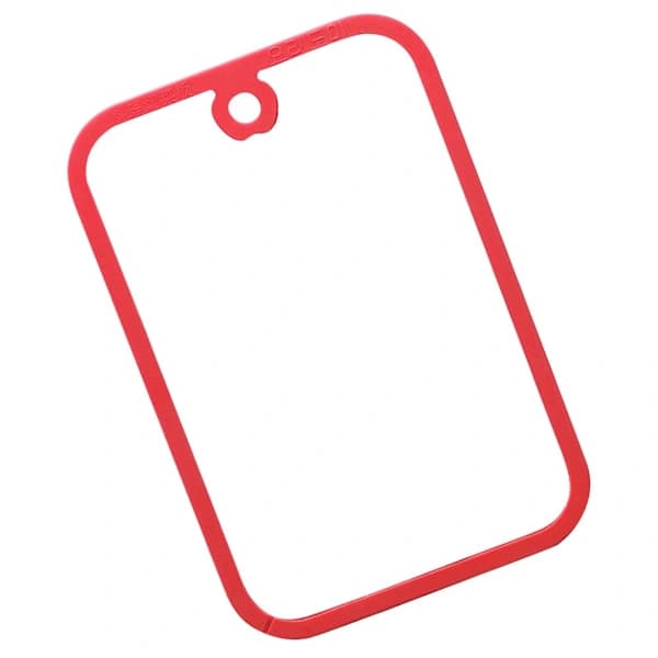 Glasskive Hærdet Glas Bordplade Rektangulær Skive (S) Rød 30.00X20.00X1.00CM Red 30.00X20.00X1.00CM