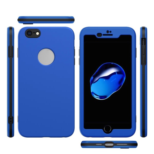 PC + Tpu case Iphone 8, 7 Royal Blue -puhelimelle