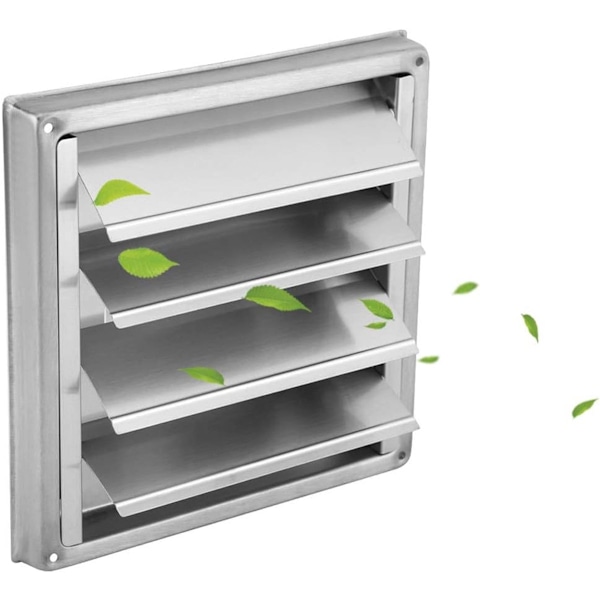 Vægventilationshætte - udsugningsgitter - rustfrit - stål - badeværelse - 150 - mm - Ventilationshætte - Ventilationssystem