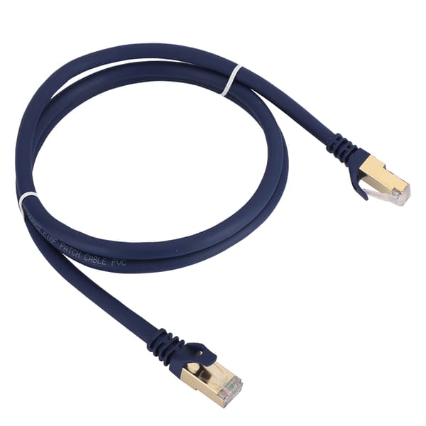 2 stk Cat8 40 Gbps 2000 Mhz Ethernet-kabel RJ45 Nettverkskabel LAN Patch-kabel 1 m