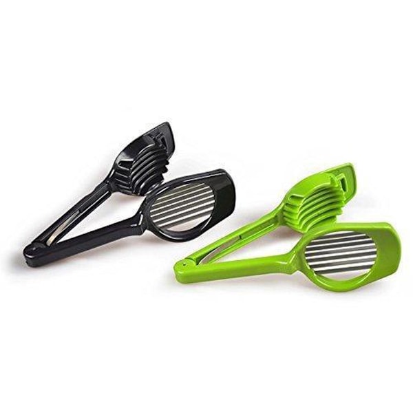 S.old - Soppkutter - Eggkutter - Fruktkutter - Blader i rustfritt stål - Plast - Svart - 7,5 cm x 19 cm