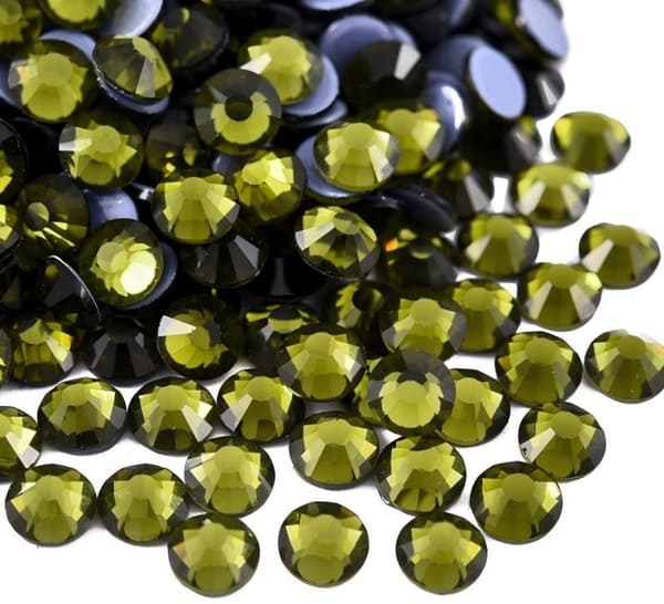 Hot-Fix Rhinsten, Fladryggede Glaskrystaller, 1.440 Stykker, SS16 3,8–4 mm, Til DIY-Håndværk, Tøj, Sko Og Tilbehør