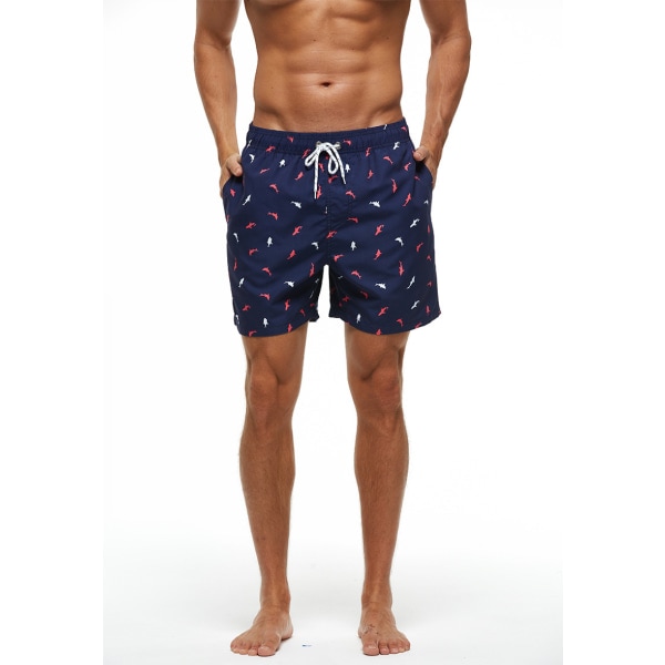 Wekity badbyxor för män, snabbtorkande shorts med fickor (YK12) zdq
