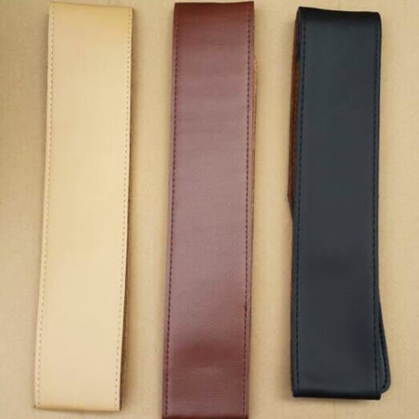 Slitstarkt gitarrem i skinn med justerbar rem, for elgitar, tilbehørsdeler for bass Brown szq