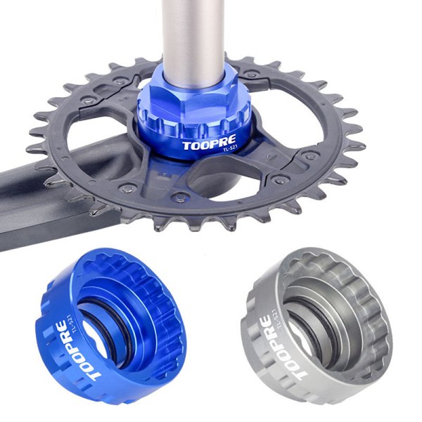 Cykel 12Speed Kedjering L?sring Adapter Demonteringsverktygsf?ste Bl? one size